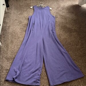 Elegant Purple Sleeveless Jumpsuit